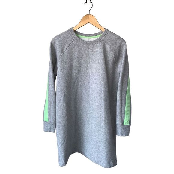 Athleta Gray and Neon Green Mini Dress - Picture 4 of 11